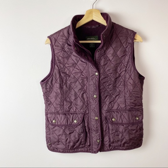 Eddie Bauer Jackets & Blazers - Eddie Bauer quilted maroon vest M